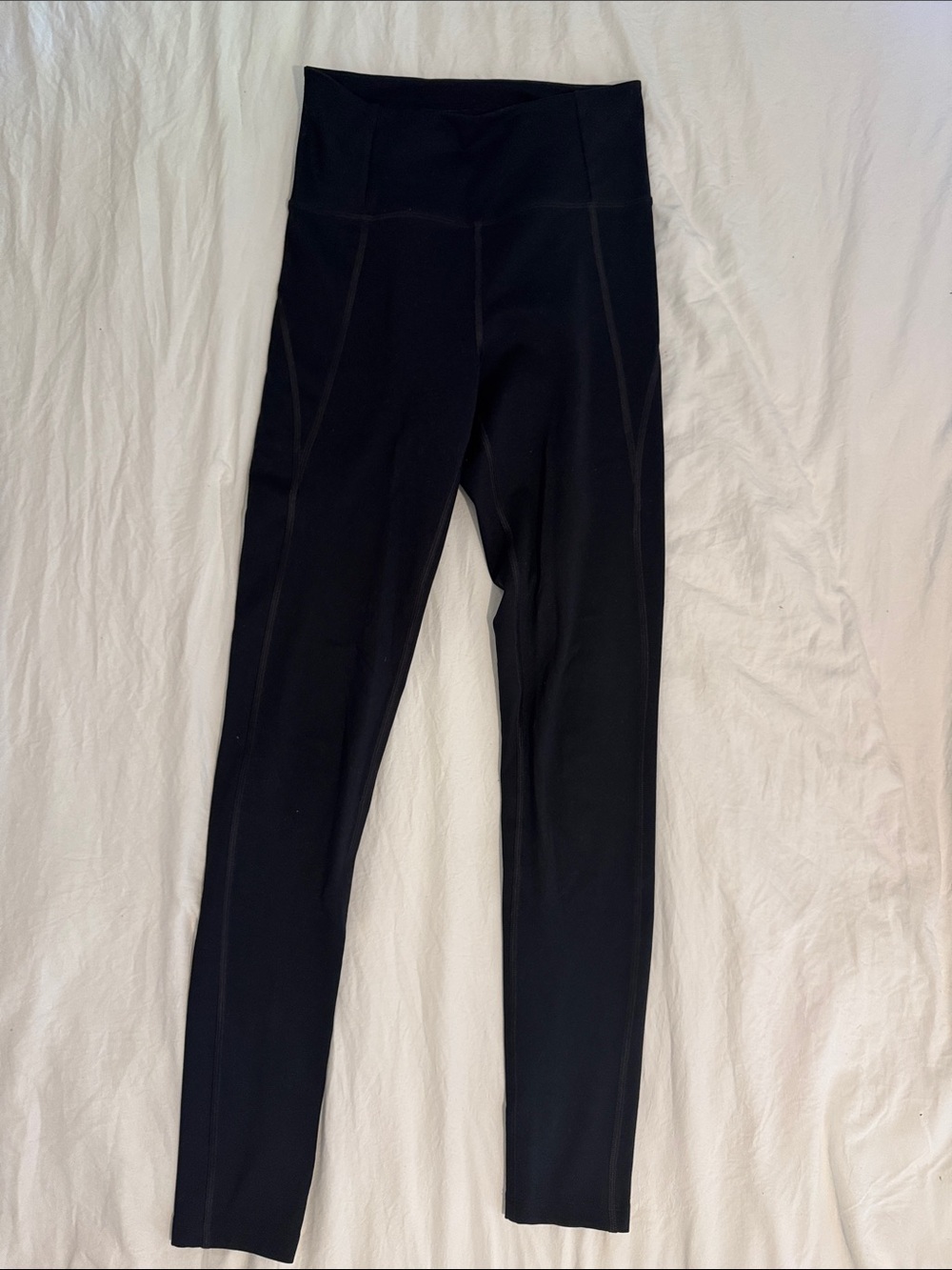 girlfriend collective Black High-Waist Full-Length Leggings